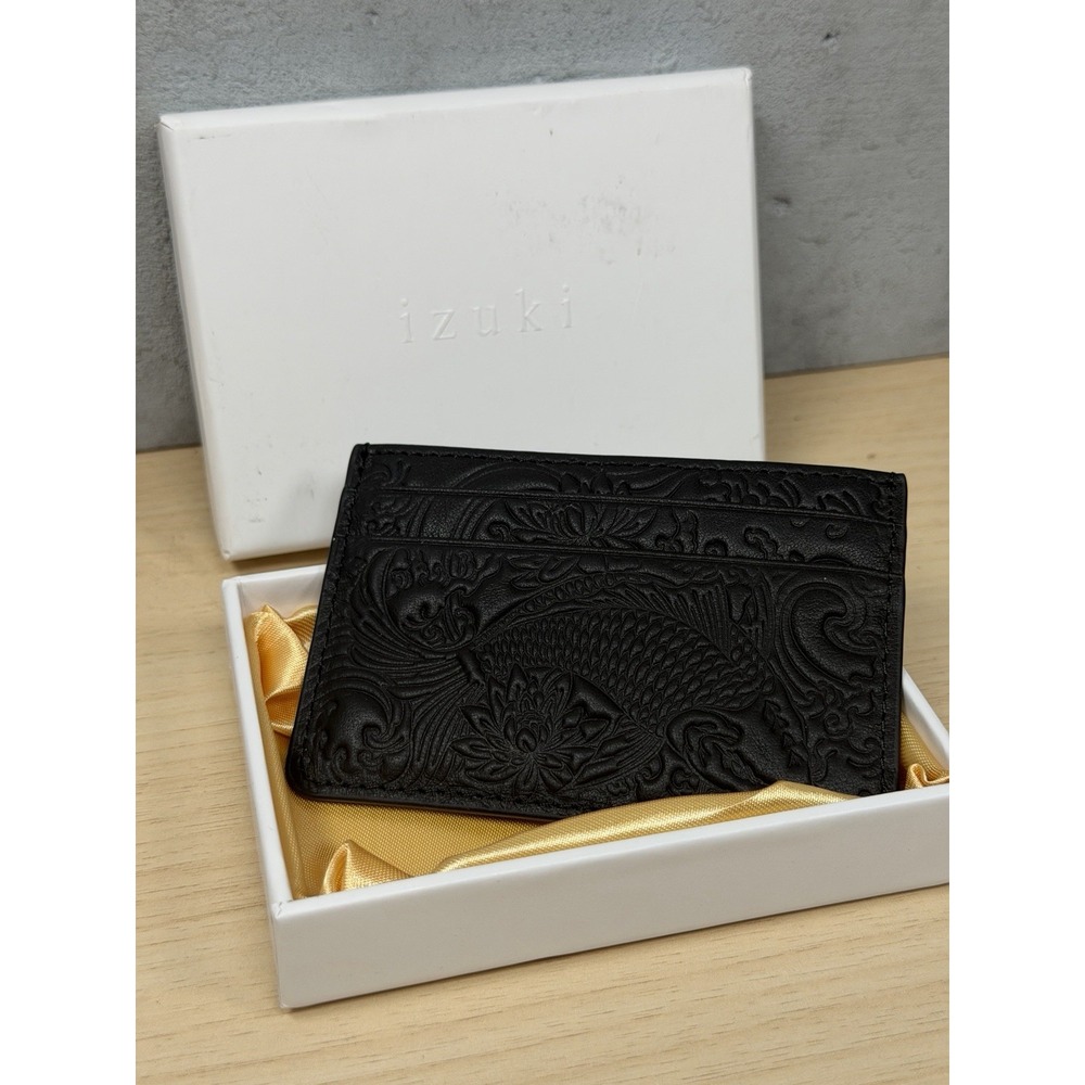 Izuki Studios - Koi Pattern - Black Koi Card Holder